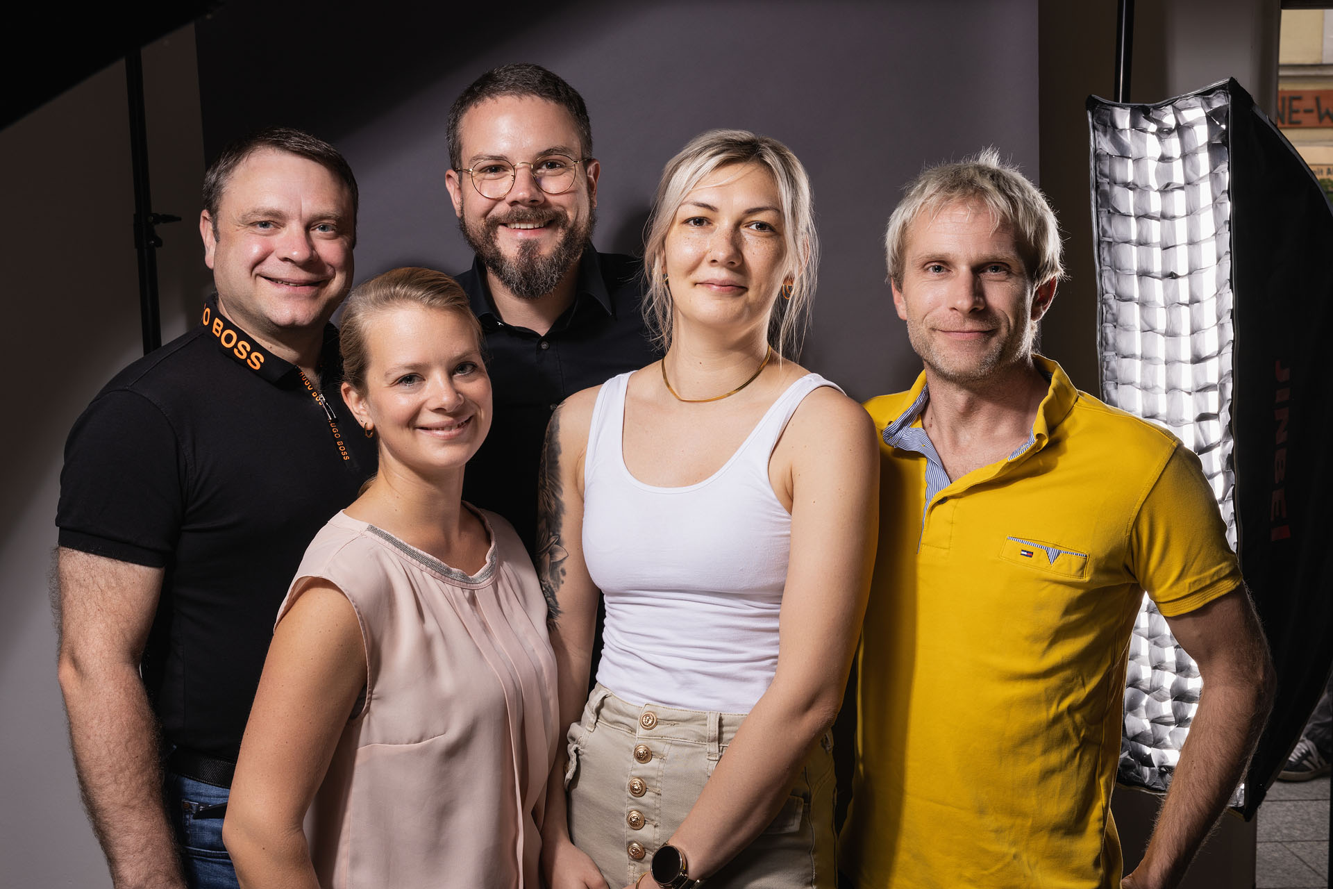 Team der ConfigPoint Janine Lademann, Fabian Alvaracin Paula, Lisa-Marie Leinich und Ronny Morawietz, Sebastian Wiegand